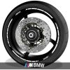 Vinilos de moto adhesivos para perfil de llantas con logo BMW M Motorsport speed