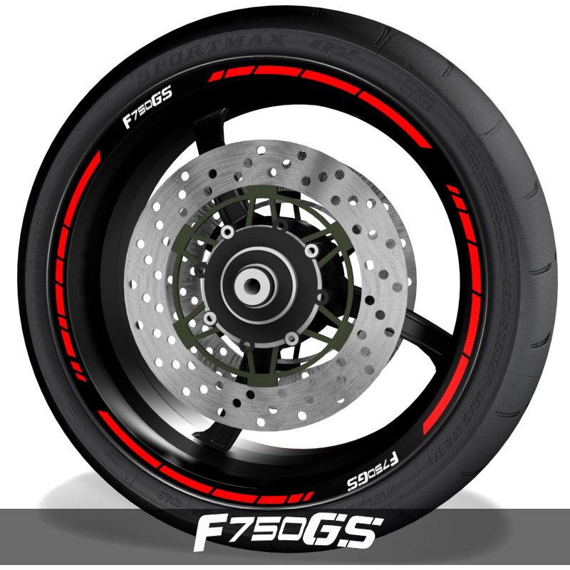 Adhesivos para perfil de llantas pegatinas de moto con logo BMW F750GS speed