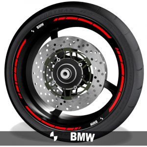 Pegatinas y adhesivos para perfil de llantas de moto con logo BMW Motorrad speed