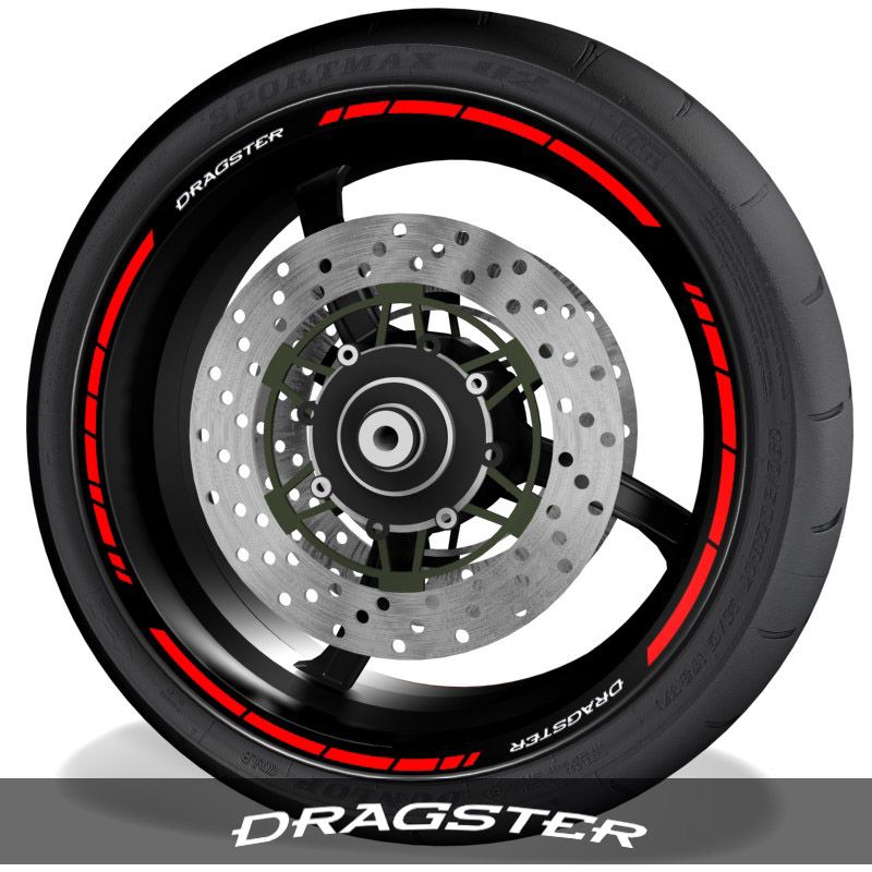 Pegatinasvinilos para perfil de llantas logos MV Agusta Dragster speed