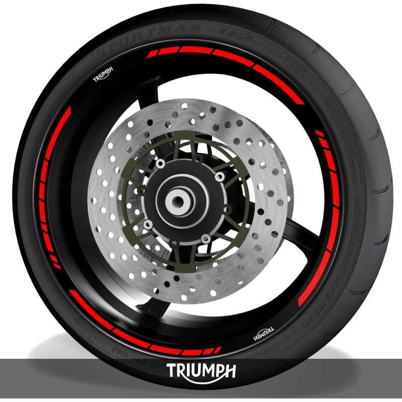 Pegatinasvinilos para perfil de llantas logos Triumph speed