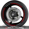 Adhesivos de moto pegatinas para el perfil de llantas logo Ducati Hypermotard speed