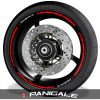 Pegatinas de moto vinilos para el perfil de llantas logo Ducati Panigale speed