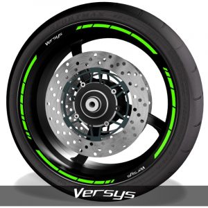 Pegatinas de llantas adhesivos para perfil de ruedas logo Kawasaki Versys speed