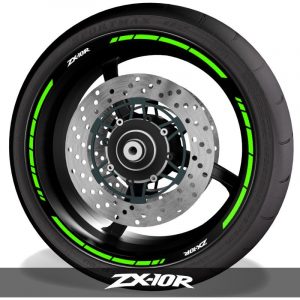 Vinilos de llantas pegatinas para perfil de ruedas logo Kawasaki ZX10R speed