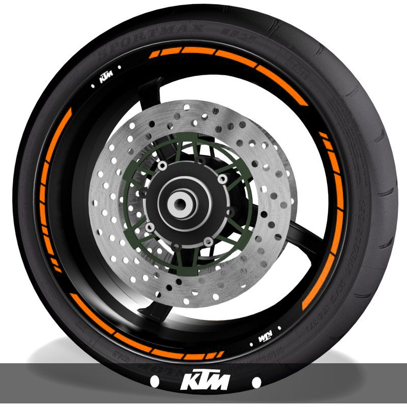 Pegatinasadhesivos para perfil de llantas logos KTM speed