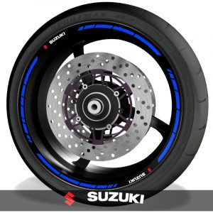 Adhesivos y pegatinas para perfil de llantas de moto logos Suzuki speed