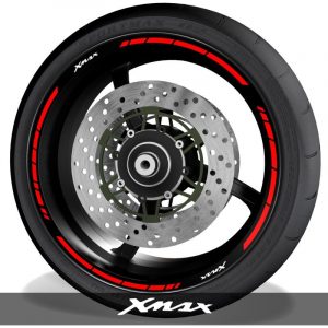 Vinilos y adhesivos para perfil de llantas de moto logos Yamaha XMax speed