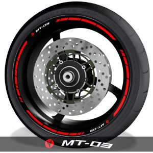 Adhesivos y vinilos para perfil de llantas de moto logos Yamaha MT03 speed