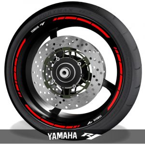 Pegatinasvinilos para perfil de llantas logos Yamaha YZF R1 speed
