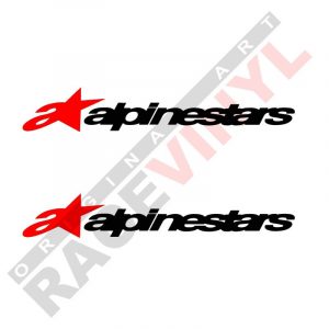 Vinilos y pegatinas de logos y sponsors para motos Alpinestar 2uds