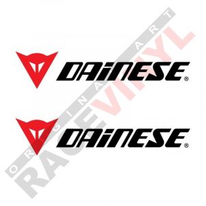 Adhesivos y vinilos de sponsors para motos logo Dainese 2uds