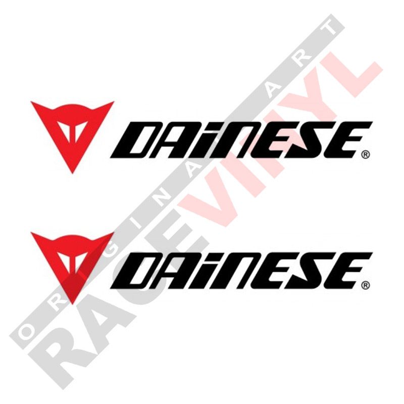 Adhesivos y vinilos de sponsors para motos logo Dainese 2uds