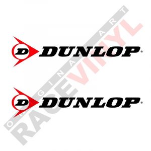 Vinilos y pegatinas de sponsors para motos logo Dunlop 2uds