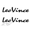 Pegatinas y adhesivos de sponsors para motos logo Leovince 2uds