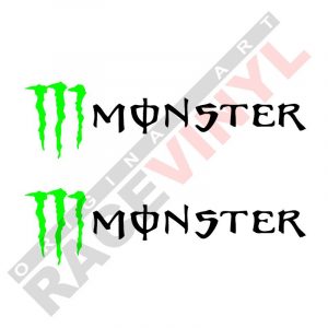 Adhesivos sponsors pegatinas logo Monster Energy 2uds