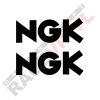 Adhesivos y vinilos de sponsors para motos logo NGK 2uds