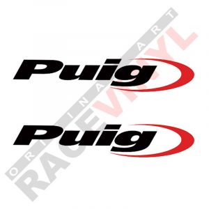 Vinilos y adhesivos de sponsors para motos logo Puig 2uds