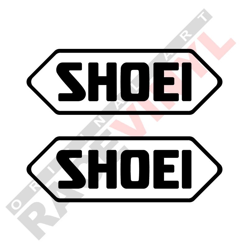 Pegatinas de sponsors para motos vinilos logotipo Shoei 2uds