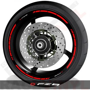 Pegatinas de moto vinilos adhesivos perfil de llantas Yamaha FZ8 speed
