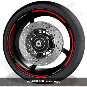 Accesorios y pegatinas para motos vinilos para perfil de llantas Yamaha R1M speed