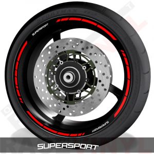 Rim sticker stripe vinyls for Ducati Supersport speed
